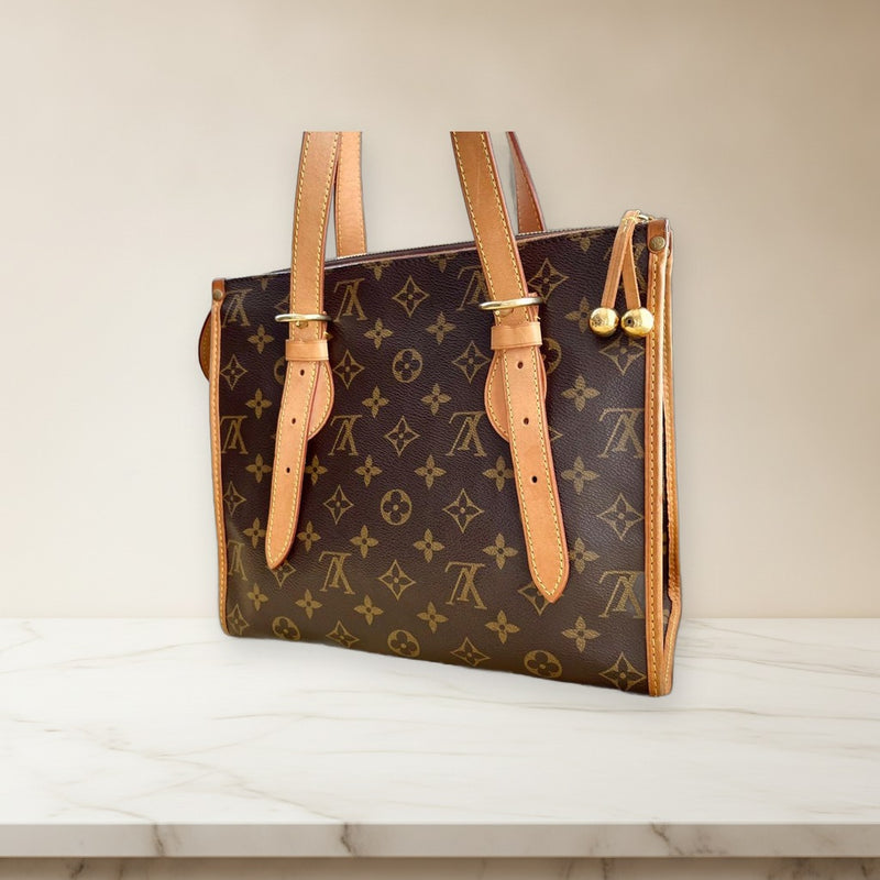 Louis Vuitton Popincourt O M40007 Tote Bag Monogram Canvas Brown Gold Hardware