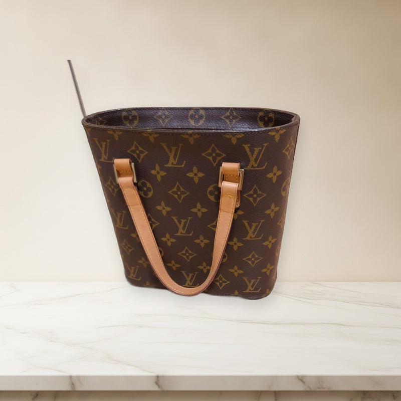 Louis Vuitton Monogram Vavin Pm M51172 Handbag Pvc Canvas Leather Brown