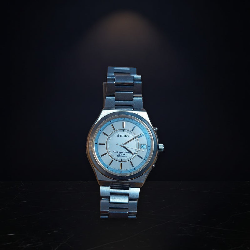 Seiko Radio-Controlled Silver Mens Watch